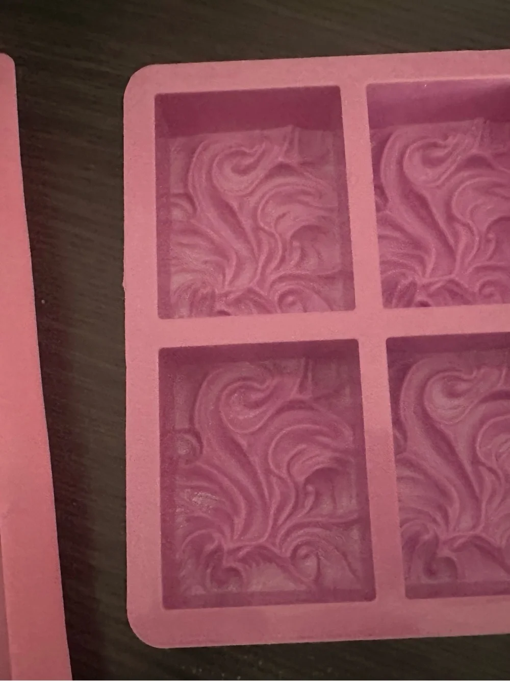 Pink Silicone Soap 🧼 Mold Tray